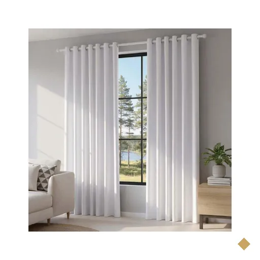 Cortina para Quarto e Sala 3,60 X 2,50M Blackout Titanium Havan Casa - Branco