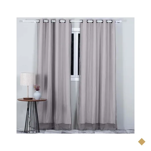 Cortina Para Quarto E Sala 2,60X2,30 M Pratika Lisboa Slim Havan Casa - Taupe