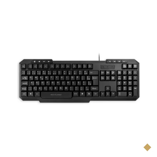 Teclado Multimídia Slim Usb Tc206 Multilaser - Preto