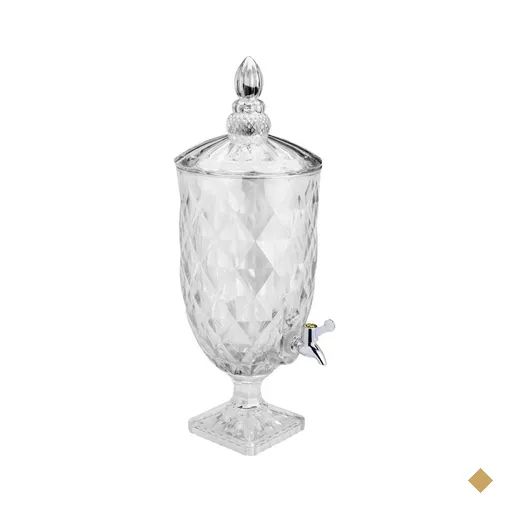 Suqueira de Vidro Diamond 4,7 Litros Lyor - Natural
