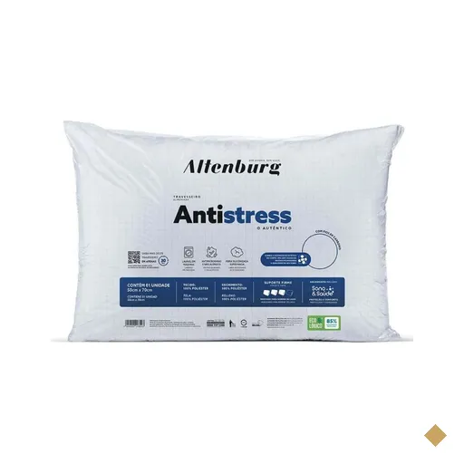 Travesseiro Antistress 50Cm X 70Cm Altenburg - Branco