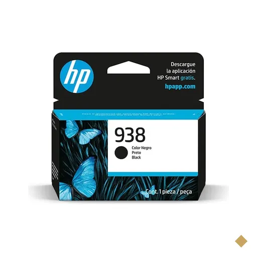 Cartucho de Tinta HP 938 Preto, Original (4S6X8PL) Para HP OfficeJet Pro, 9110…