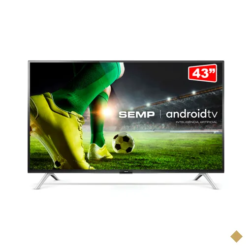 Smart TV LED 43" Semp 43S5300 Full HD, Android TV, Bluetooth, Controle Remoto…