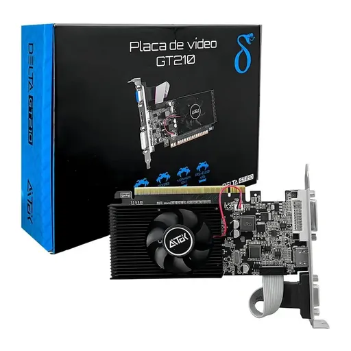 Placa de Vídeo Delta GeForce GT 210 Low Profile 1GB DDR3 64-bit PCI-E 2.0 x16