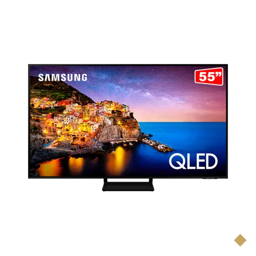 Samsung Smart TV 55" QLED 4K, Modo Game, Alexa built in e Wi-Fi, 55Q70AA | Preto