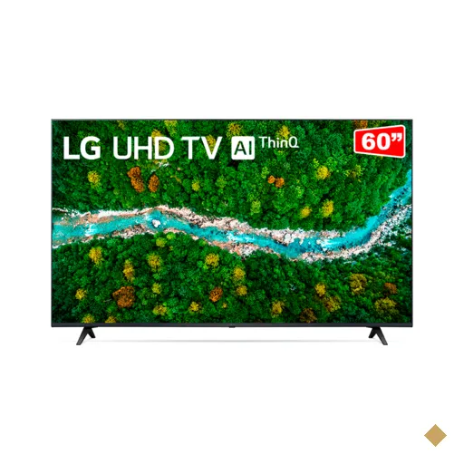 Smart TV LG 60" 4K UHD, WiFi, Bluetooth, HDR, Inteligência Artificial ThinQAI…