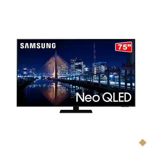 Samsung Smart TV 75" Neo QLED 4K, Painel 120hz, Processador IA, Som em…