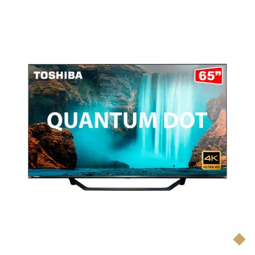 Smart TV Toshiba 65 QLED UHD 4K Quantum Dot HDR - TB002 65M550KB | Preto