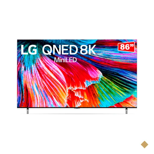 Smart TV LG 86" 8K QNED 120Hz, Inteligência Artificial ThinQ, Google e Alexa…