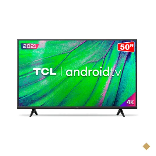 Smart TV TCL LED 50" 4K UHD, HDR, Wifi, Bluetooth, P615 | Preto