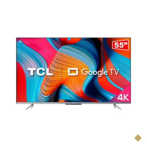 Smart TV TCL LED 55" 4K UHD HDR Dolby Vision-Atmos, P725 | Preto
