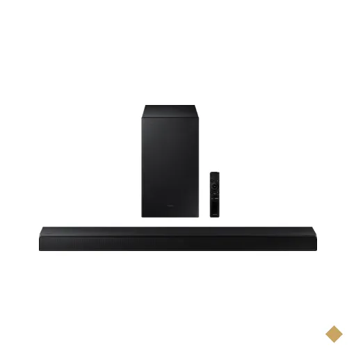 Soundbar Samsung HW-A555, com 2.1 canais, Modo Game, 410W | Preto