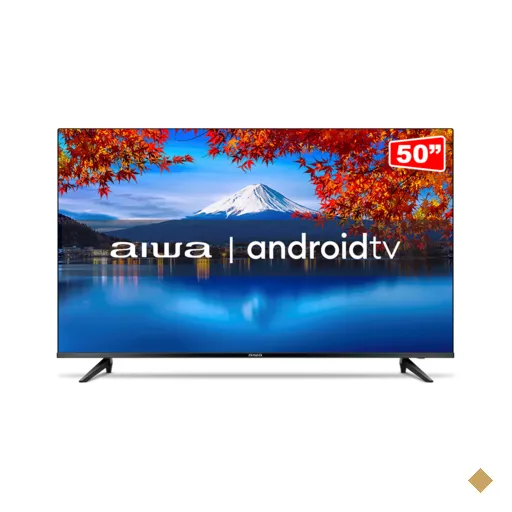 Smart TV Aiwa LED 4K 50" Ultra HD, Linux - AWS-TV-50-BL-01 | Preto