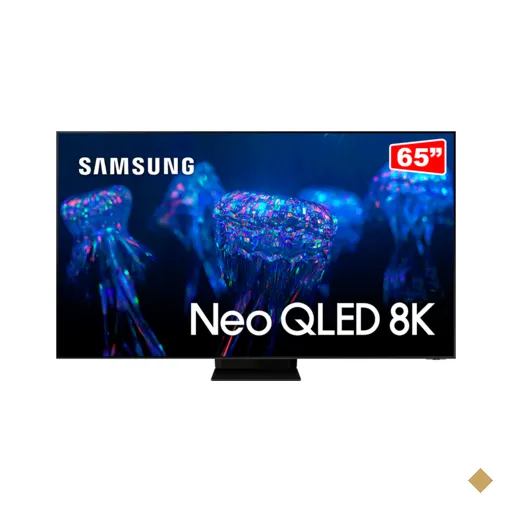 Samsung Smart TV 65" Neo QLED 8K, Mini Led, Painel 120hz, Processador com IA…