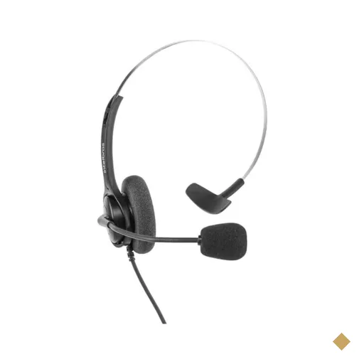 Headset Auricular Chs-40 Usb Com Cordão Com Controle de Volume Intelbras