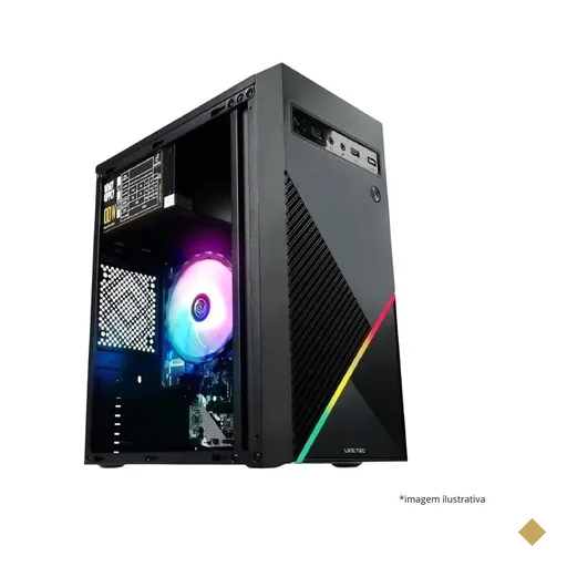 Gabinete gamer Liketec One RGB V2 M-ATX sem fan