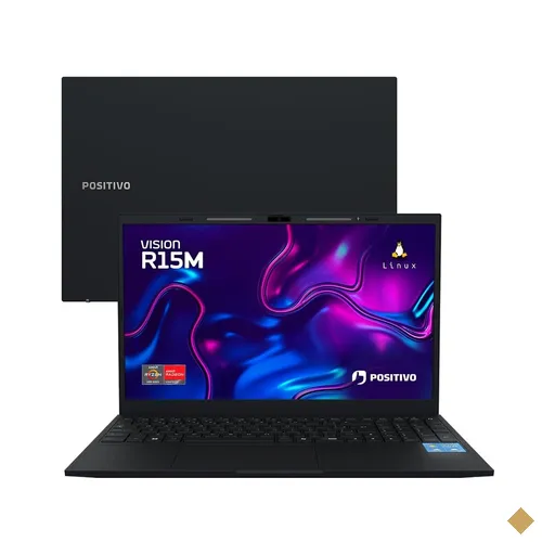 Notebook Positivo Vision R15M AMD® Ryzen 7-5825U Linux 8GB RAM 256GB SSD Wi-Fi…