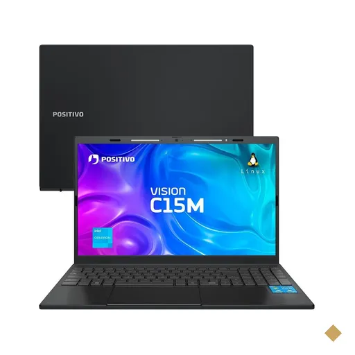 Notebook Positivo Vision C15M Intel® Celeron® N4500 Linux 8GB RAM 256GB eMMC…