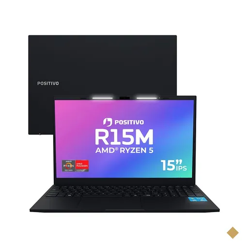 Notebook Positivo Vision R15M AMD® Ryzen 5-5625U Linux 8GB RAM 256GB SSD Wi-Fi…
