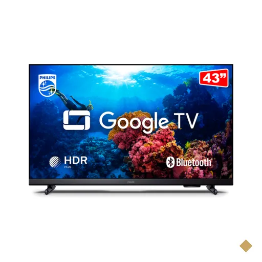 Smart TV Philips 43" DLED FHD 43PFG6918, Google TV, Wi-Fi Integrado, Bluetooth…