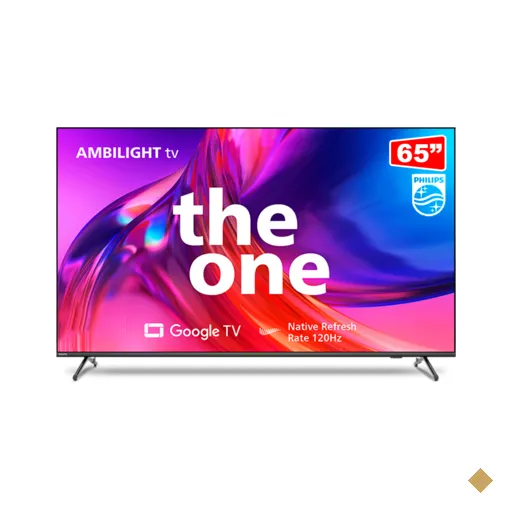 Smart TV Philips 65" DLED 4K UHD 65PUG8808/78, Ambilight, Google TV, Wi-Fi…