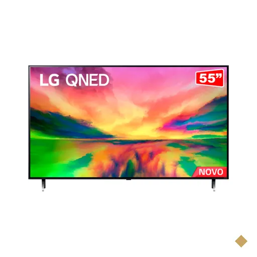 Smart TV 55" 4K LG 55QNED80SRA Quantum Dot NanoCell, 120Hz, FreeSync, ThinQ AI…