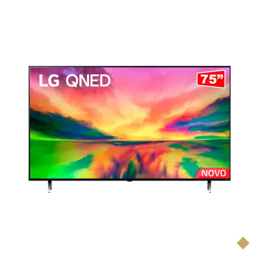 Smart TV 75" 4K LG 75QNED80SRA Quantum Dot NanoCell, 120Hz, FreeSync, ThinQ AI…