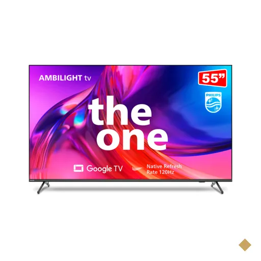 Smart TV Philips 55" DLED 4K UHD, Google TV, Wi-Fi Integrado, Bluetooth, HDR…