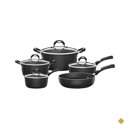 Conjunto de Panelas Tramontina Mônaco Induction, 5 Peças, Preto