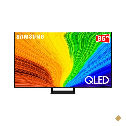 Samsung Smart Big TV 85" QLED 4K, Painel até 120Hz, Gaming Hub | QN85Q70DAGXZD