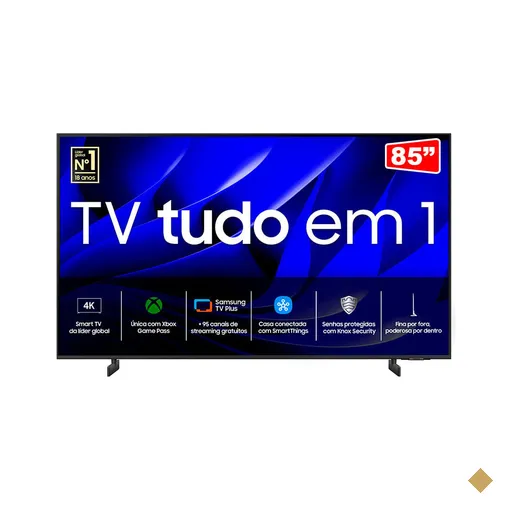 Samsung Smart Big TV 85" Crystal UHD 4K 85DU8000, Painel Dynamic Crystal Color…