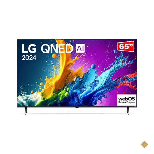 Smart TV 4K 65" LG QNED Processador a5 Ger7 AI | 65QNED80T