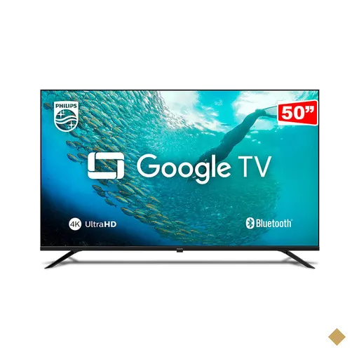 Smart TV Philips 50" LED 4K UHD, Google TV | 50PUG7019
