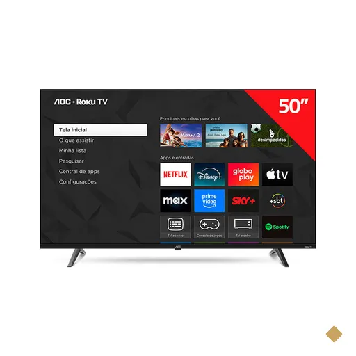 TV LED 4K 50 AOC-PHILIPS ROKU | 50U7045/78