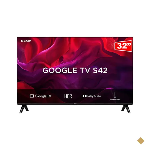 Smart TV LED HD 32" SEMP 32S42, Dolby Audio, Google | 32S42