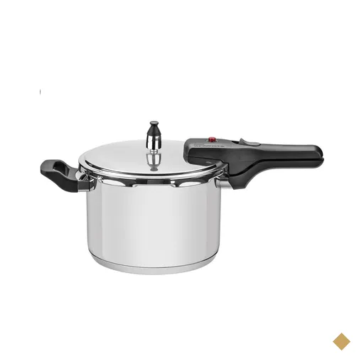 Panela de Pressão Tramontina Brava em Aço Inox com Fundo Triplo 20 cm 4,5 L
