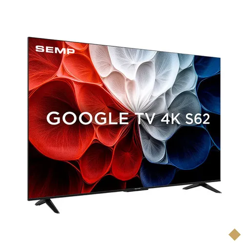 Smart TV LED 4K UHD 50" SEMP, Google Assistente, Dolby Audio | 50S62