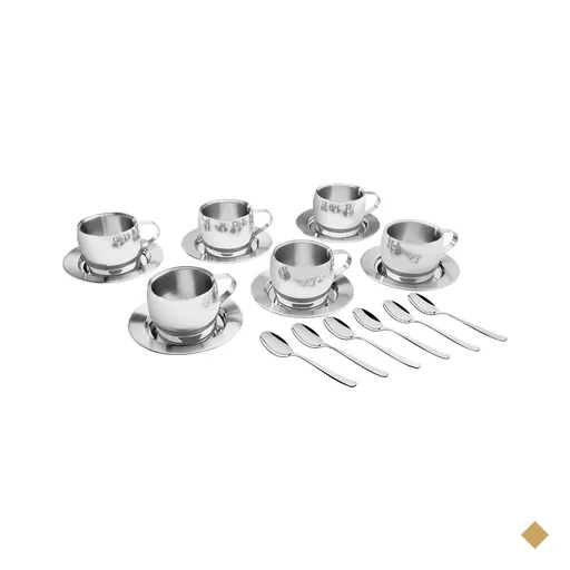 Jogo Aço Inox para Chá e Cappuccino 18 peças Tramontina 64430820