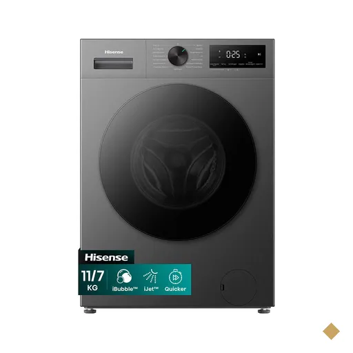 Lava e Seca Hisense 11kg, Motor Inverter, Painel Touch e Função Steam |…
