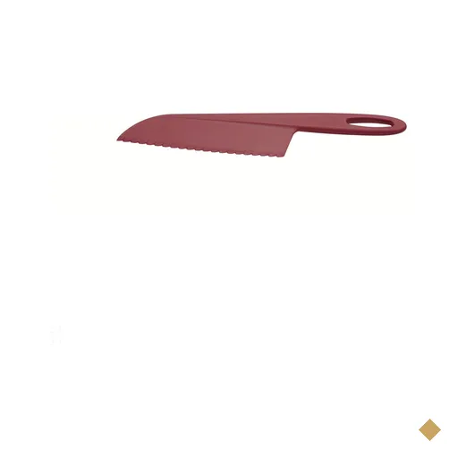 Faca para Bolo e Torta Tramontina Ability em Nylon Vermelho Tramontina