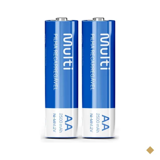 Pilhas Recarregáveis AA 2500Mah Com 2 Unidades Multi - CB053OUT [Reembalado]