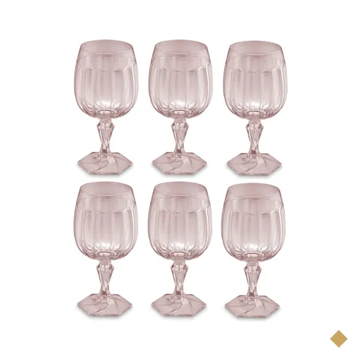 Conjunto 6 Taças Para Água Tomar Suco 350ml Poliestireno UZ Samba…
