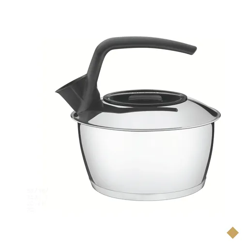 Chaleira Tramontina em Aço Inox com Fundo Triplo Cabo Preto 1,5 L Tramontina