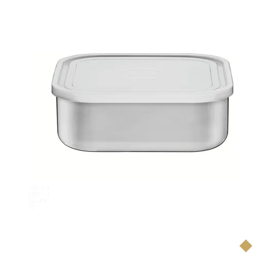 Pote Tramontina Freezinox em Aço Inox Quadrado com Tampa Plástica 23 cm 3,6 L…