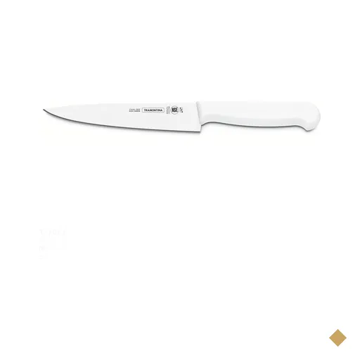 Faca para carne 10" Branco Profissional Tramontina em Aço Inox Tramontina