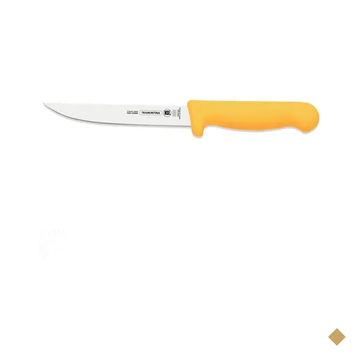 Faca para desossar 6" lâmina em Aço Inox Tramontina e Cabo Amarelo Tramontina