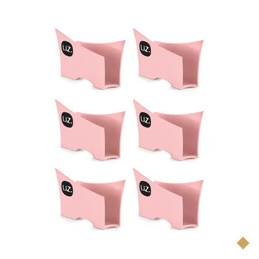 Kit 6 Suportes Porta Guardanapos De Papel Para Mesa Uz Rosa