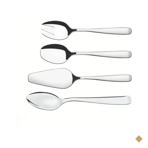 Jogo de Utensílios Tramontina Pacific em Aço Inox Acabamento Alto Brilho 4…