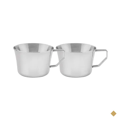 Conjunto de Xícaras para Chá e Café Tramontina em Aço Inox com Acabamento…