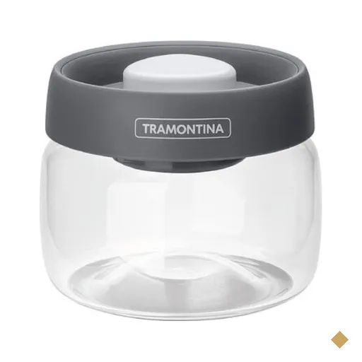 Pote de Vidro Tramontina Purezza com Tampa Plástica a Vácuo 0,4 L